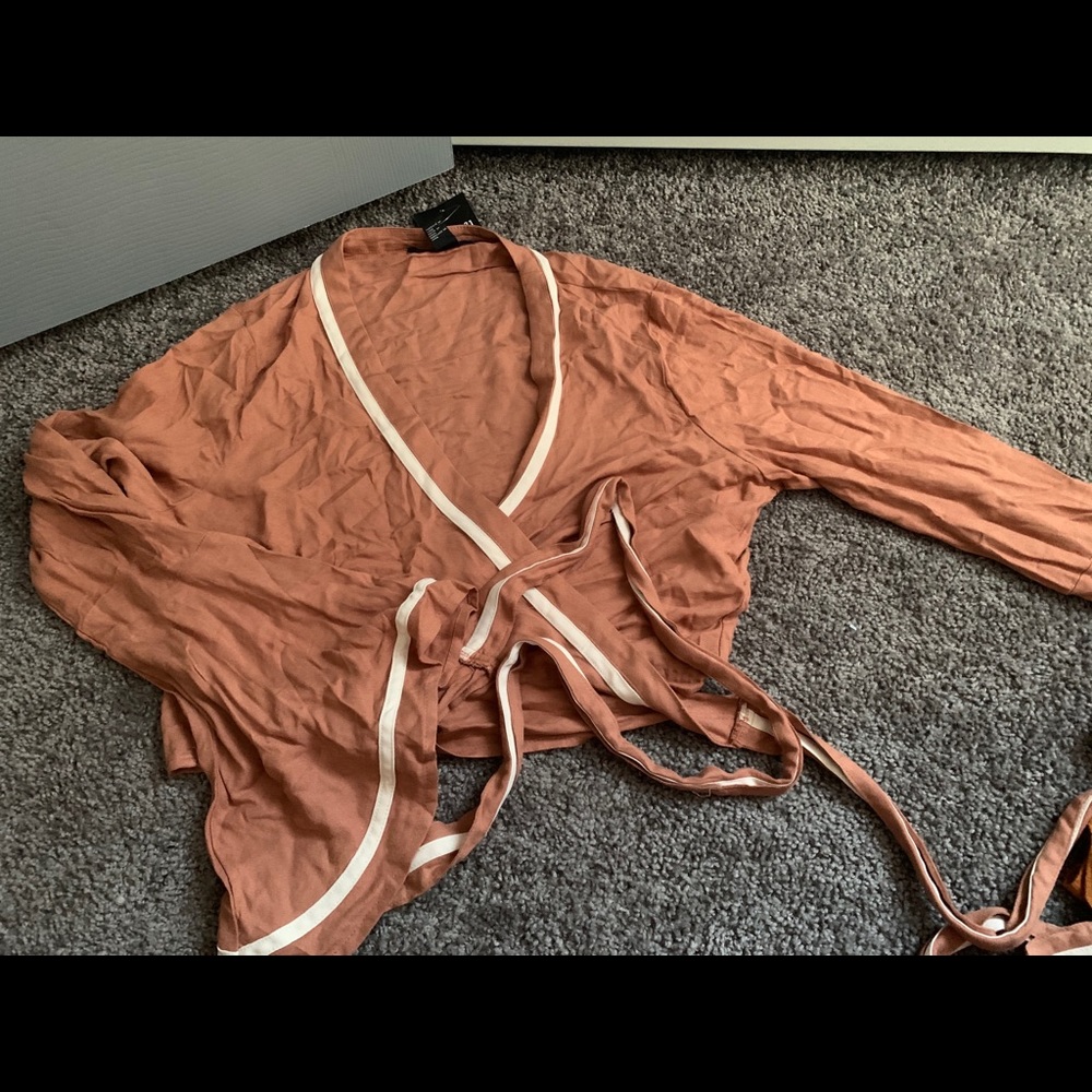 A wrap around shirt